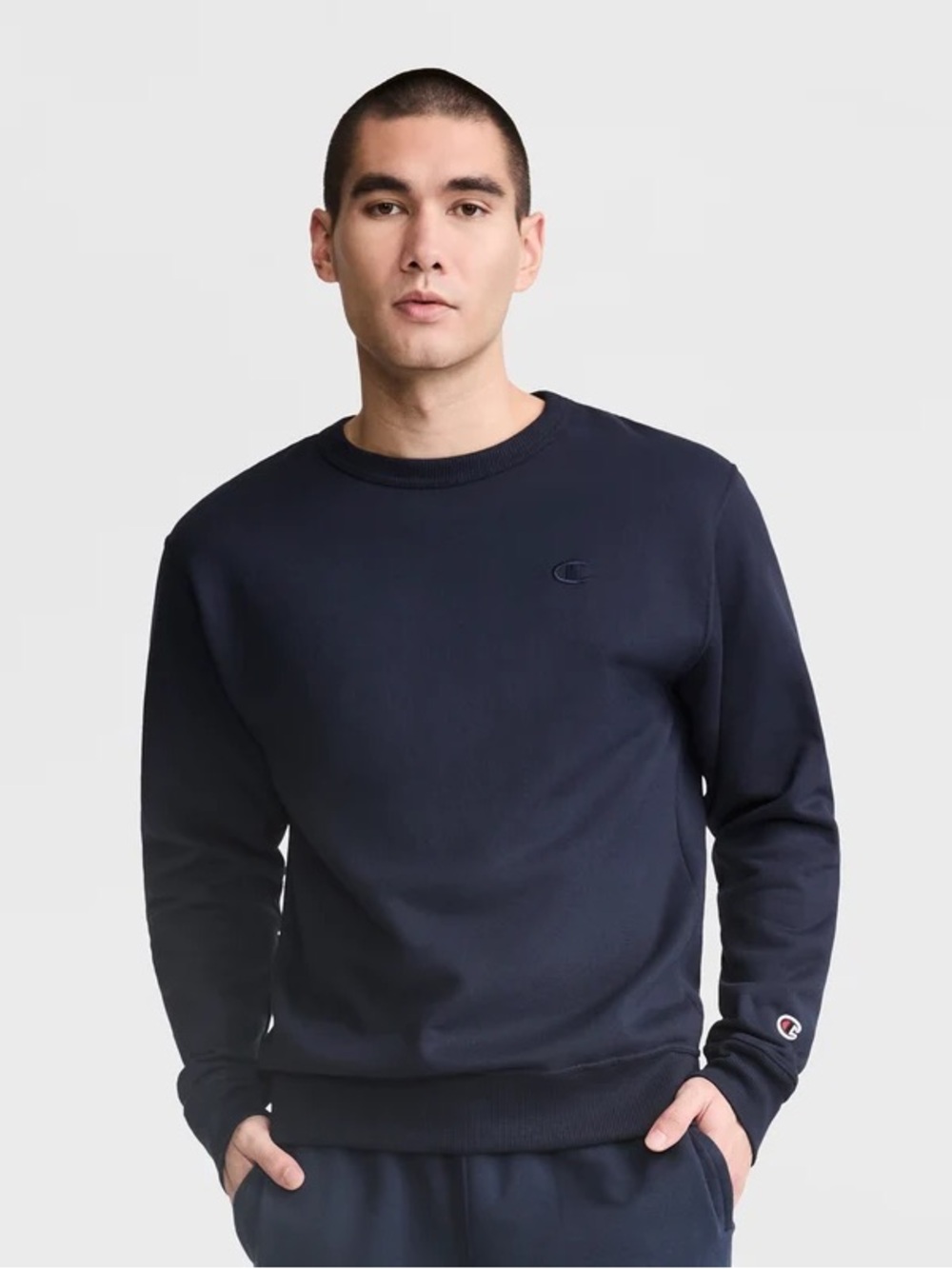 Champion Embroidered C Crew neck sweatshirt - Deep Navy